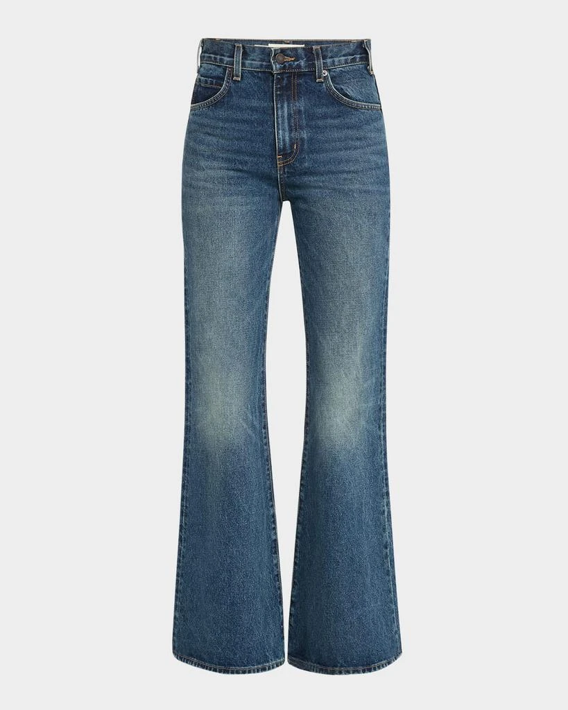Nili Lotan Roe Mid-Rise Flare Jeans 1
