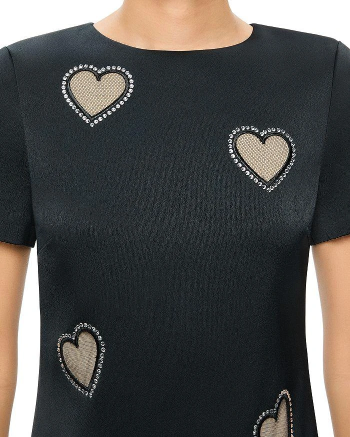 Alice + Olivia Clyde Heart Embellished Shift Dress 2