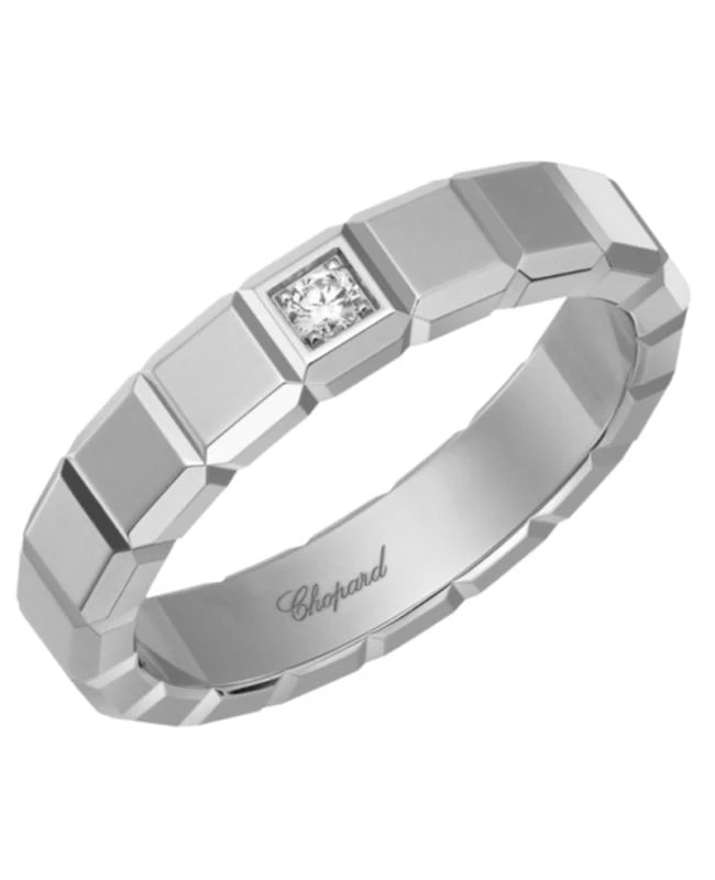 Chopard Chopard Ice Cube 18K White Gold and Diamond Size 6.5 Women's Ring 829834-1069 1