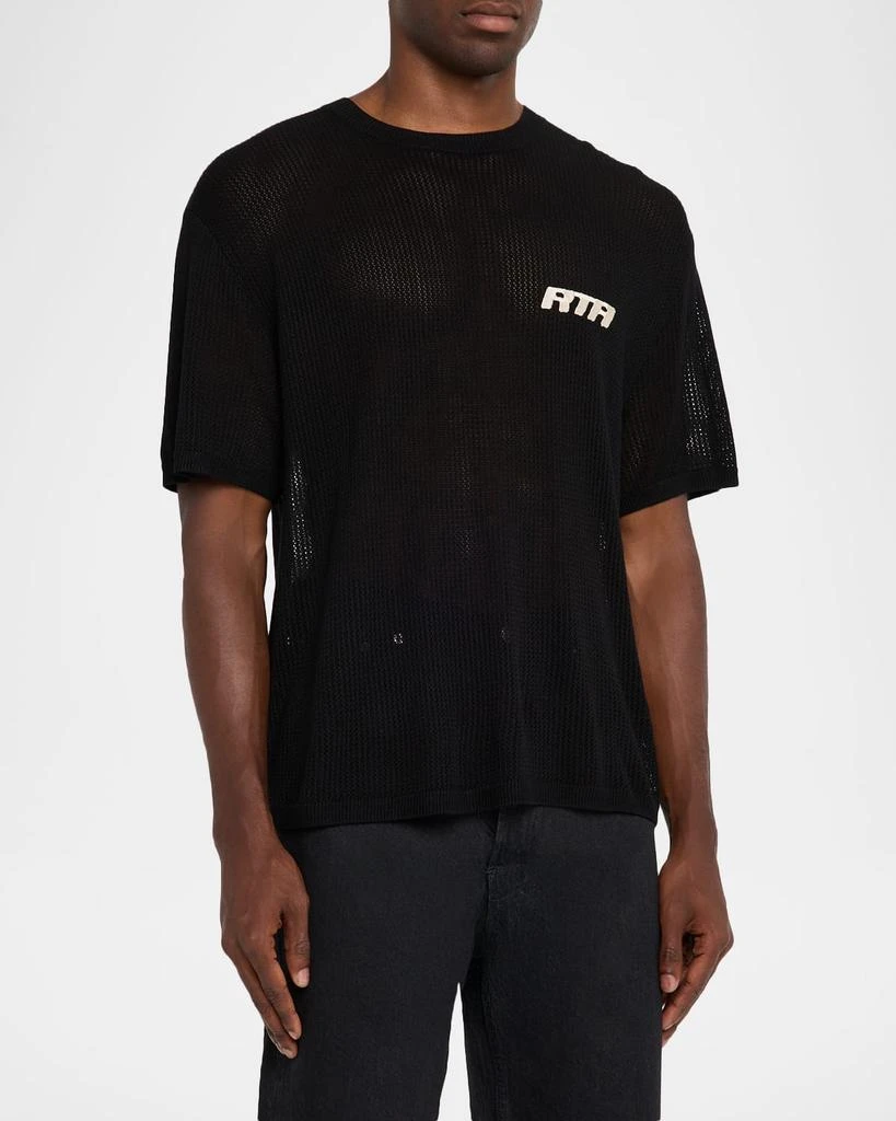 RTA Men's Ian Short-Sleeve Mesh Logo T-Shirt 3