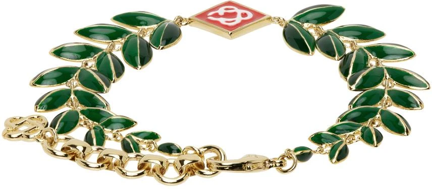 Casablanca Gold Laurel Leaf Bracelet 2