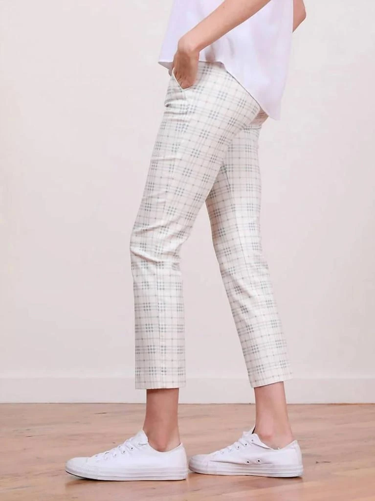 Avenue Montaigne Lulu Ankle Slim With Pocket Pant In Blue Multi 2