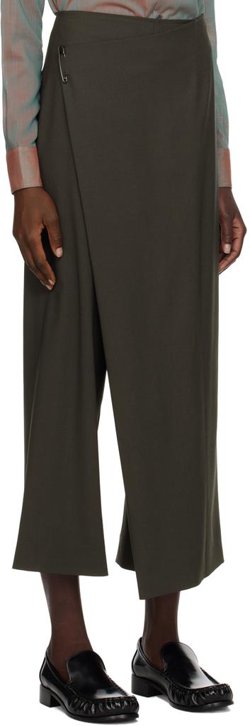 6397 Gray Wrap Trousers