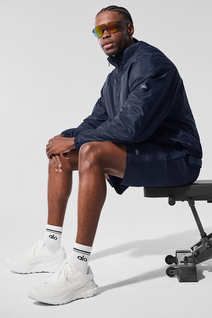 Alo Latitude Light Weight 1/2 Zip Pullover Jacket - Navy - Jackets Alo Latitude Light Weight 1/2 Zip Pullover Jacket - Navy - Jackets