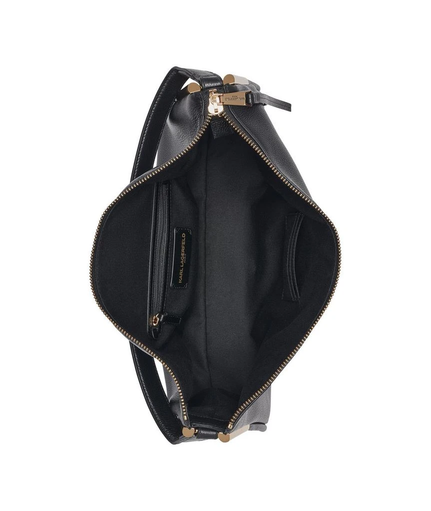 Karl Lagerfeld Paris VALERIE LEATHER SHOULDER BAG 5