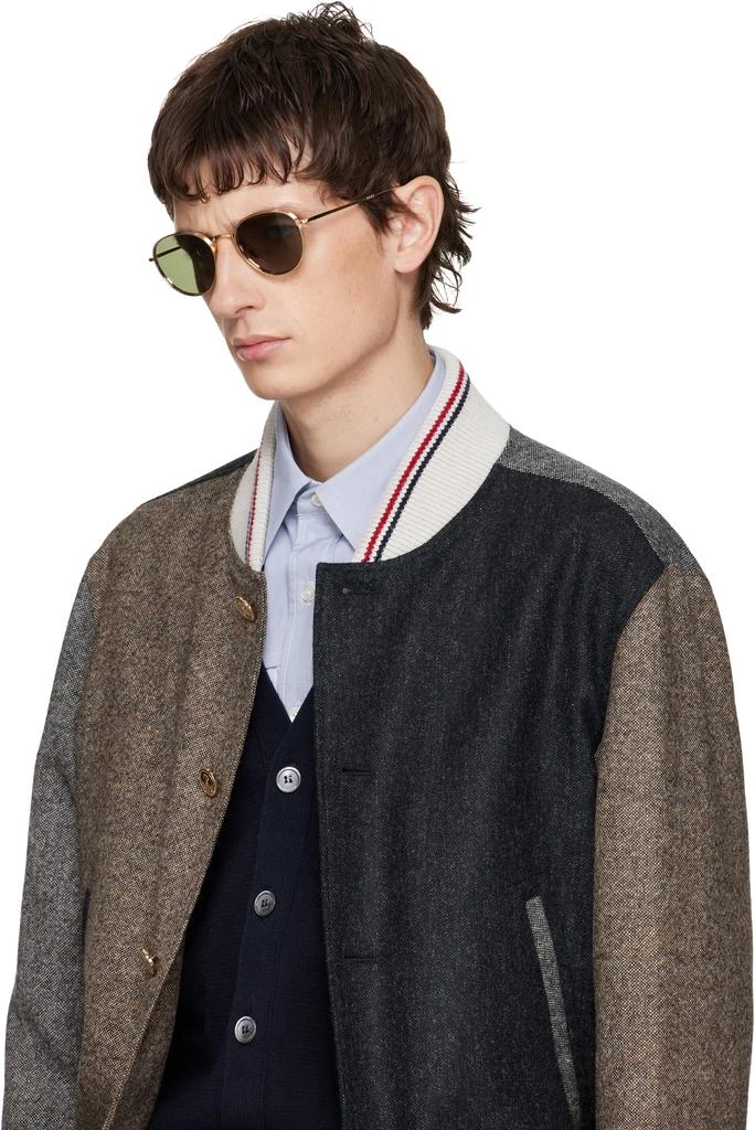 Thom Browne Gold Titanium Round Sunglasses 4