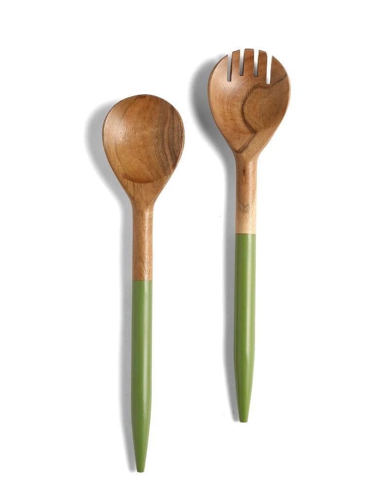 Tiramisu Resin & Wood Salad Server 2 Piece Set 17