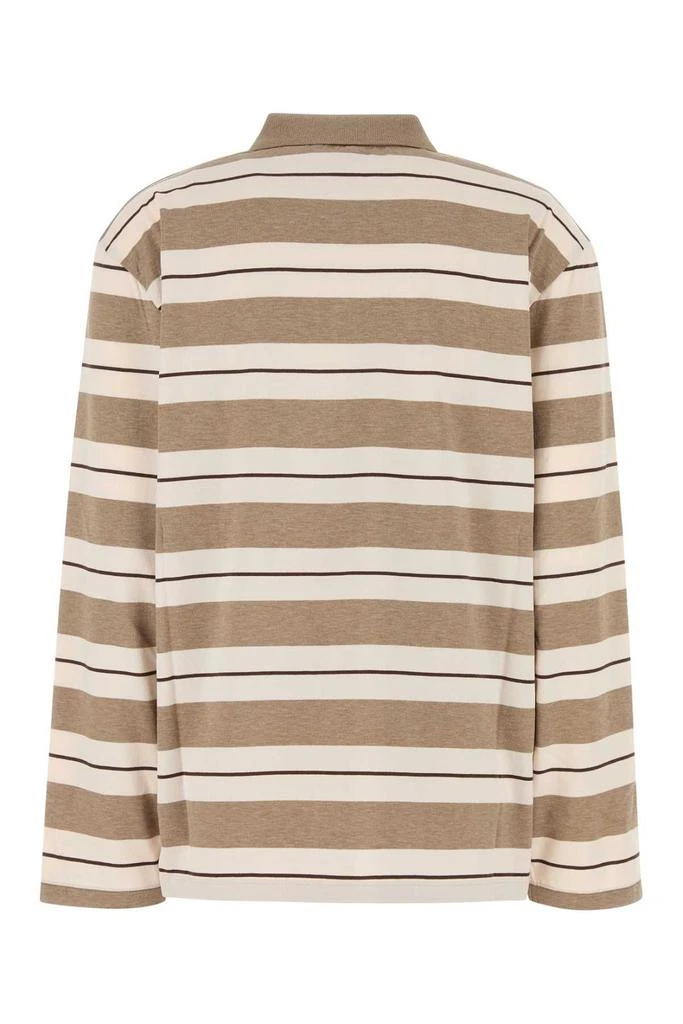Miu Miu Miu Miu Long-Sleeved Striped Polo Shirt 2