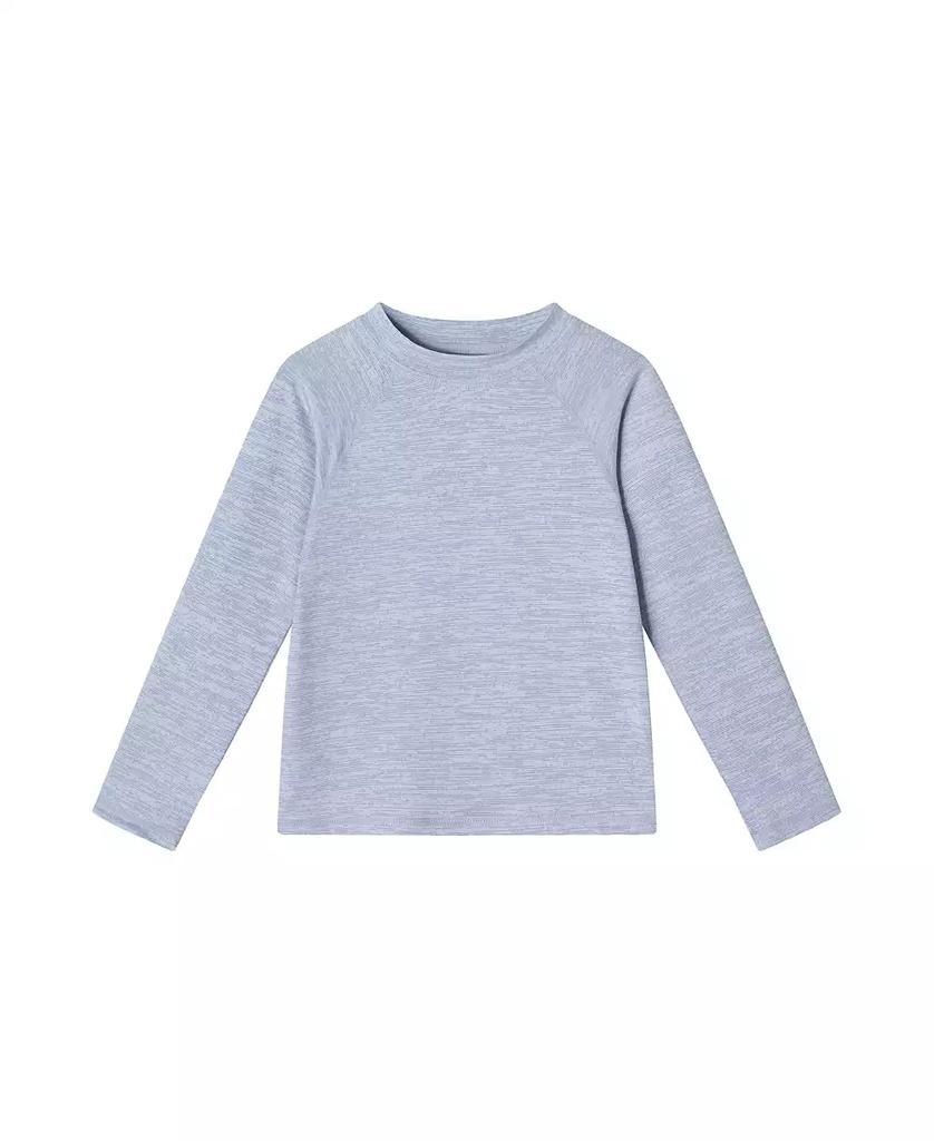 Andy & Evan Toddler/Child Boys Blue Heathered Rashguard