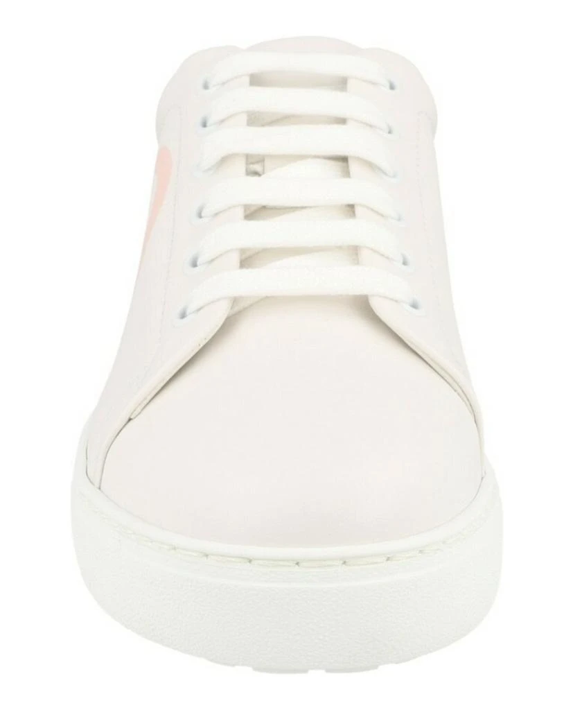 Salvatore Ferragamo Number Leather Low-Top Sneakers 4