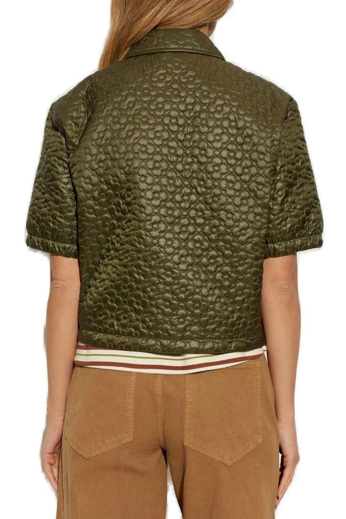 Moncler Moncler Floral-Quilted Padded Short Sleeve Shirt 3