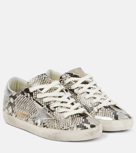 Golden Goose Super-Star snake-effect leather sneakers 1