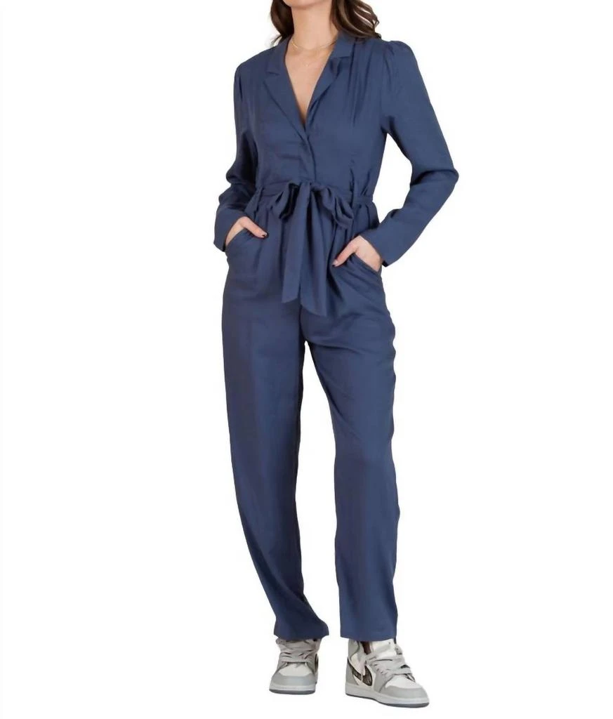 LUCCA Liverpool Jumpsuit In Navy 1