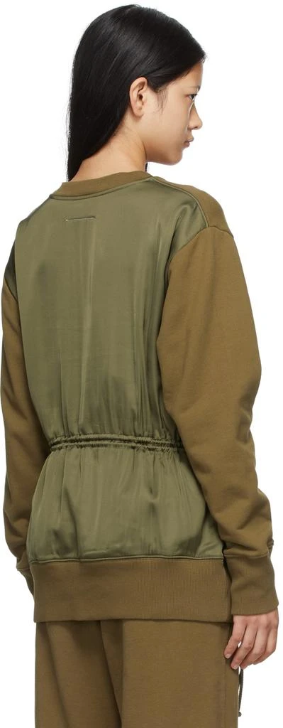 MM6 Maison Margiela Khaki Spliced Sweatshirt 3