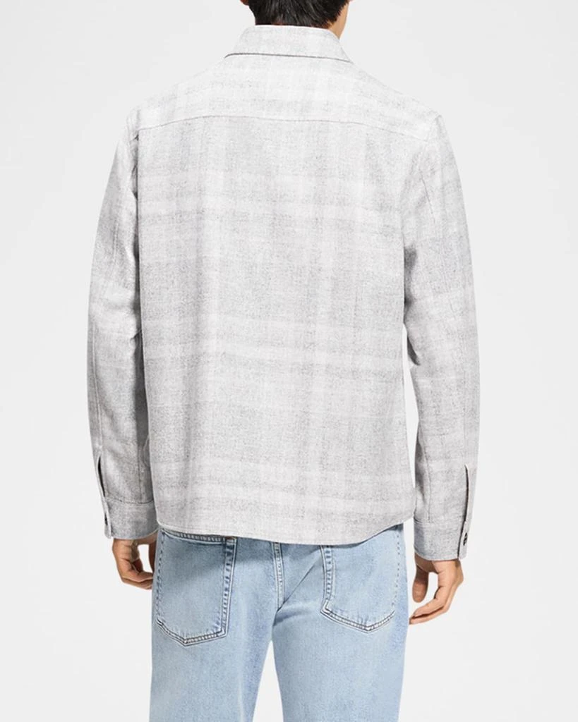 Theory Men's Two-Pocket Check Overshirt 3