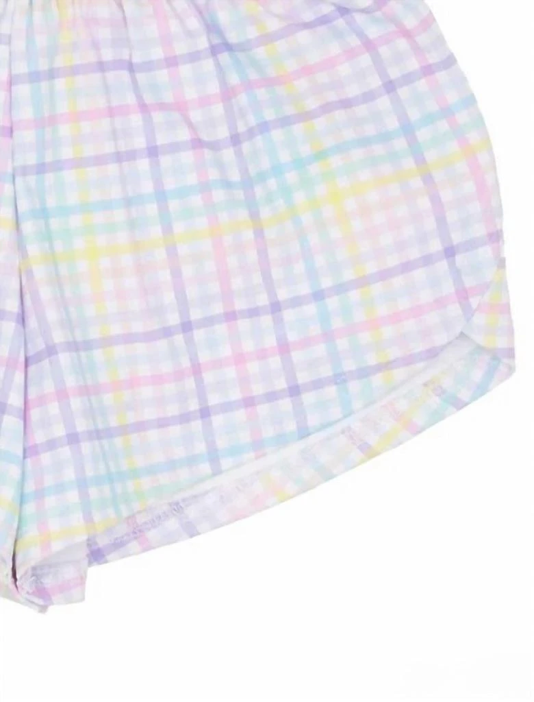 Azarhia Azarhia - Girl
s Easter Gingham Shimmer Steph Shorts 2