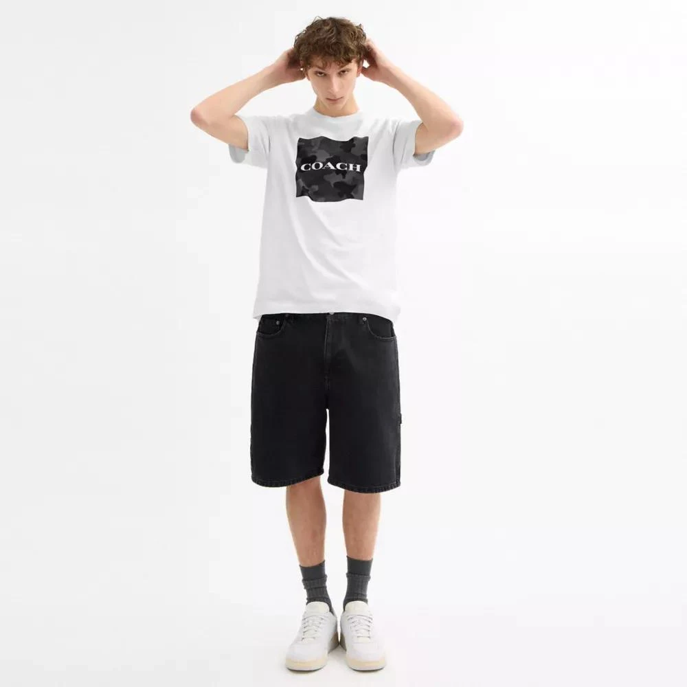Coach Camo Classic T Shirt In Organic Cotton 2