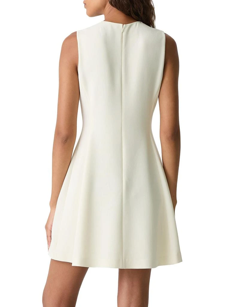 Theory Crêpe Sleeveless Flare Minidress 2