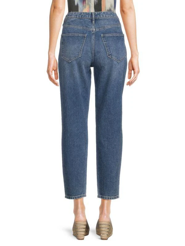Nicole Miller High Rise Tapered Leg Jeans 2
