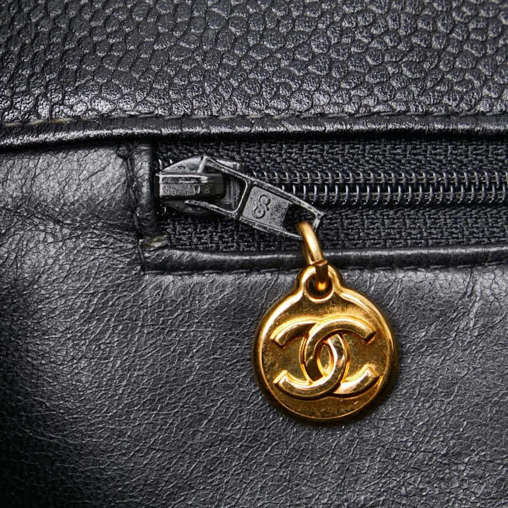 Chanel Chanel Black Quilted Leather GST Tote Bag 9