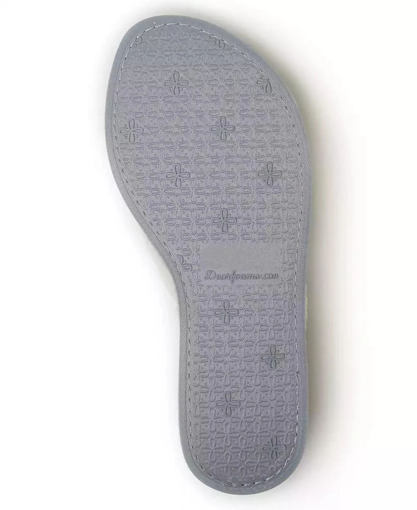 Dear Foams Women's Microfiber Terry Slide Slipper, Online Only 5