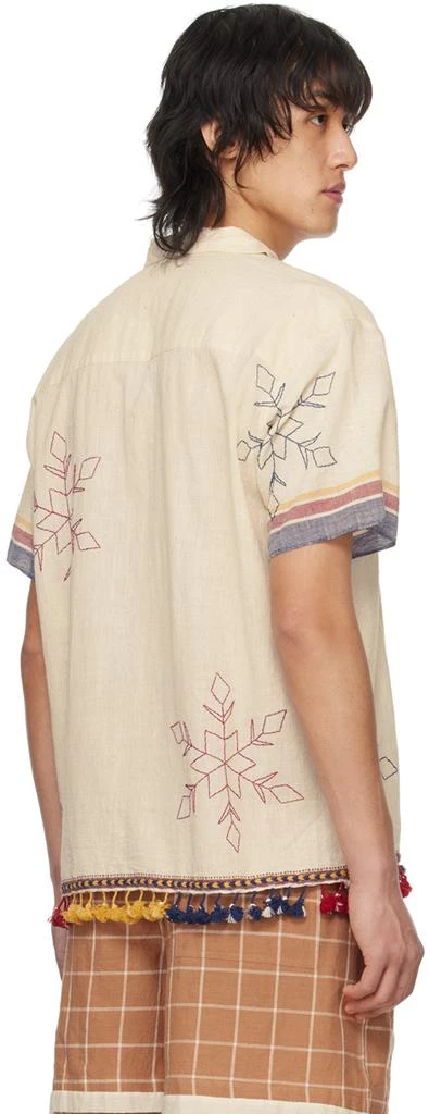 HARAGO Off White Tassel Shirt 3
