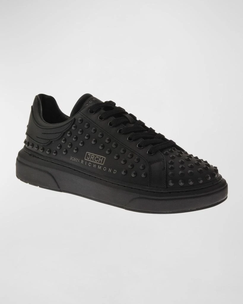 John Richmond Men's Allover Tonal Studded Low-Top Sneakers 2