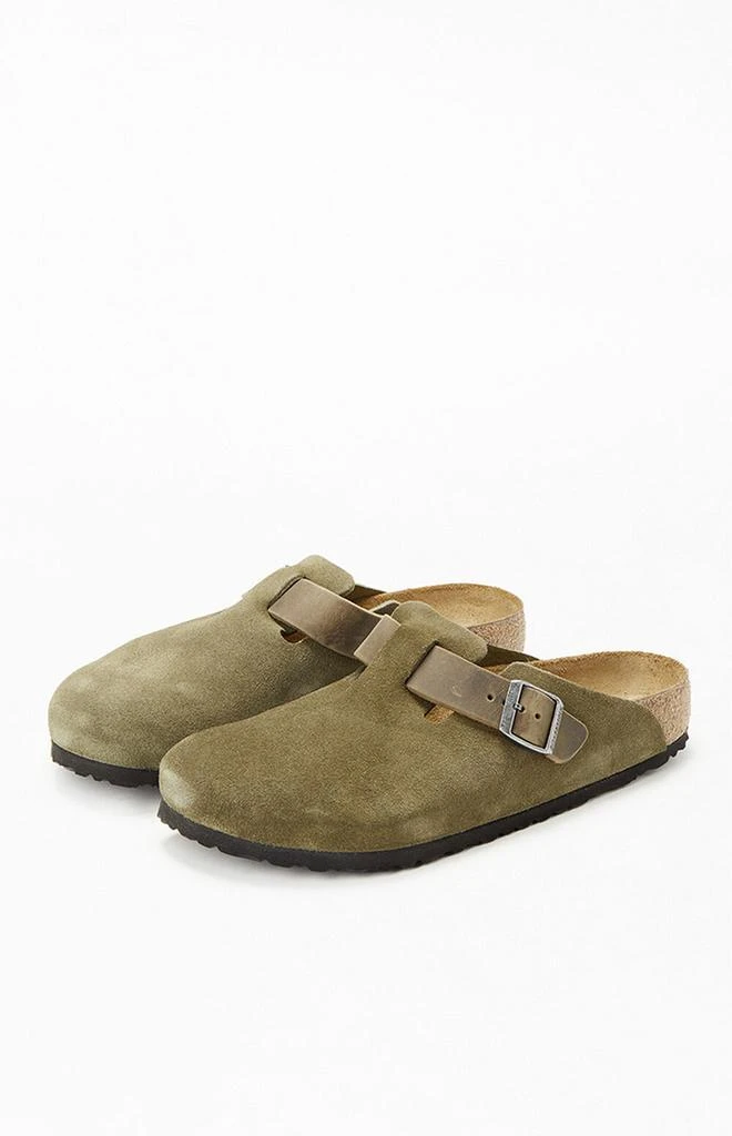 Birkenstock Boston Mixed Leather Clog Thyme 2
