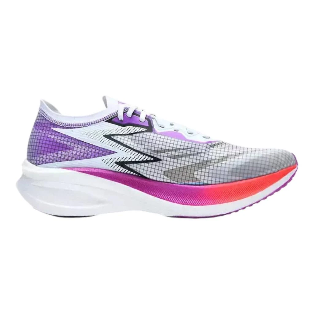 361 Degrees Men's Flame Shoes In White/neon Purplevine 2