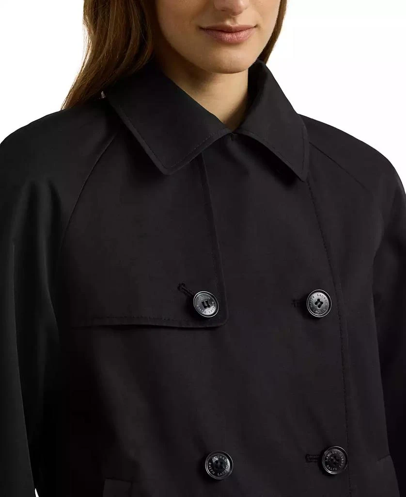 Ralph Lauren Petite Short Double-Breasted Trench Coat 4