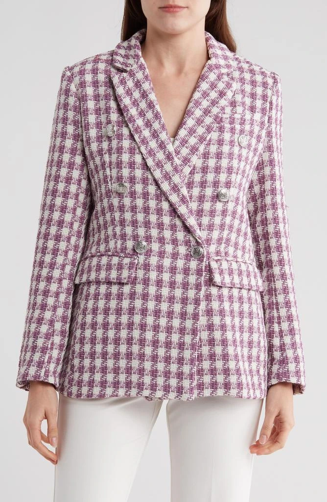 Ellen Tracy Double Breasted Bouclé Blazer 1