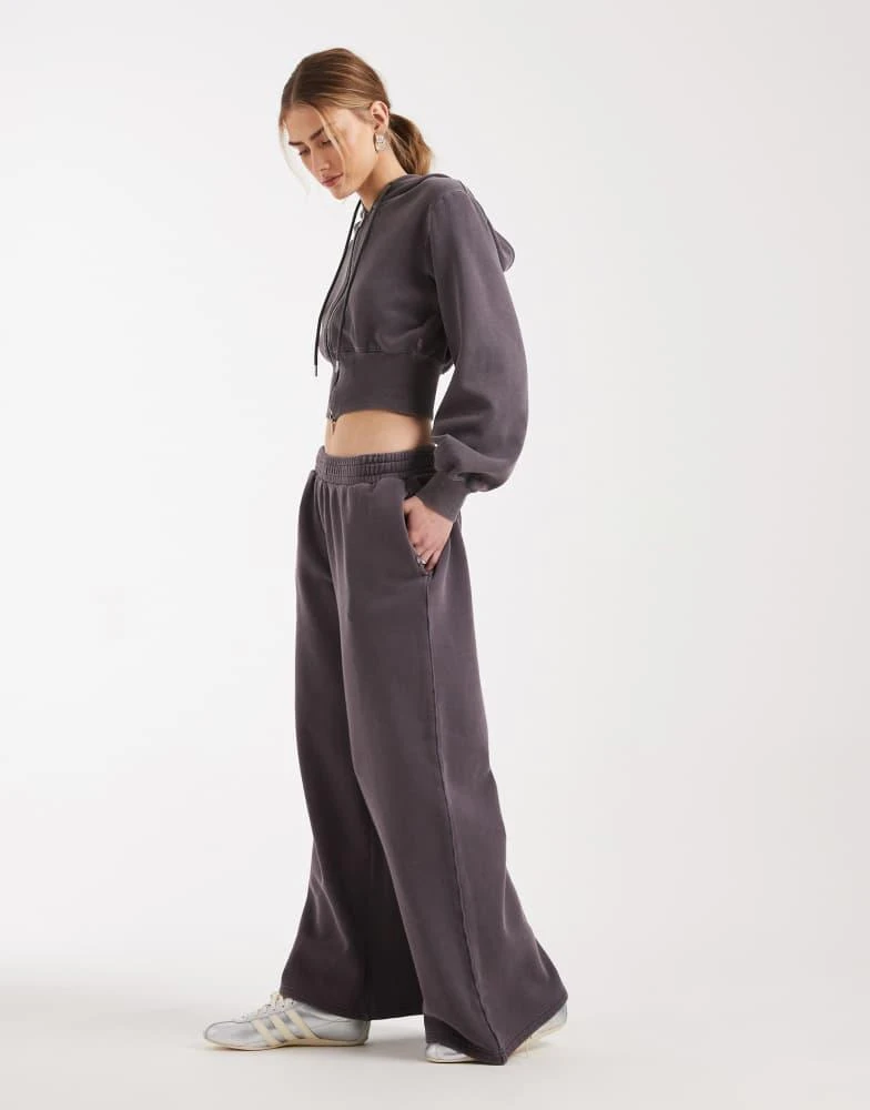 Cotton On Cotton On fleece wide leg sweatpant in violet grey
