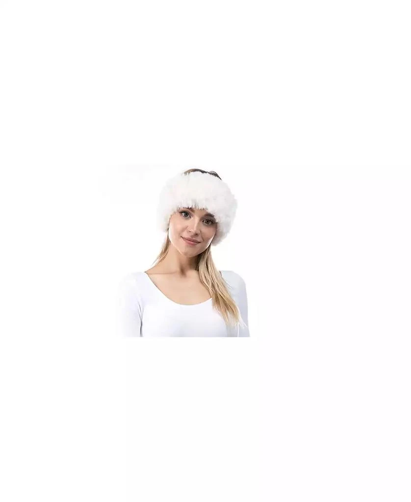 MARCUS ADLER Women's Plush Faux Fur Stretch Headband 5