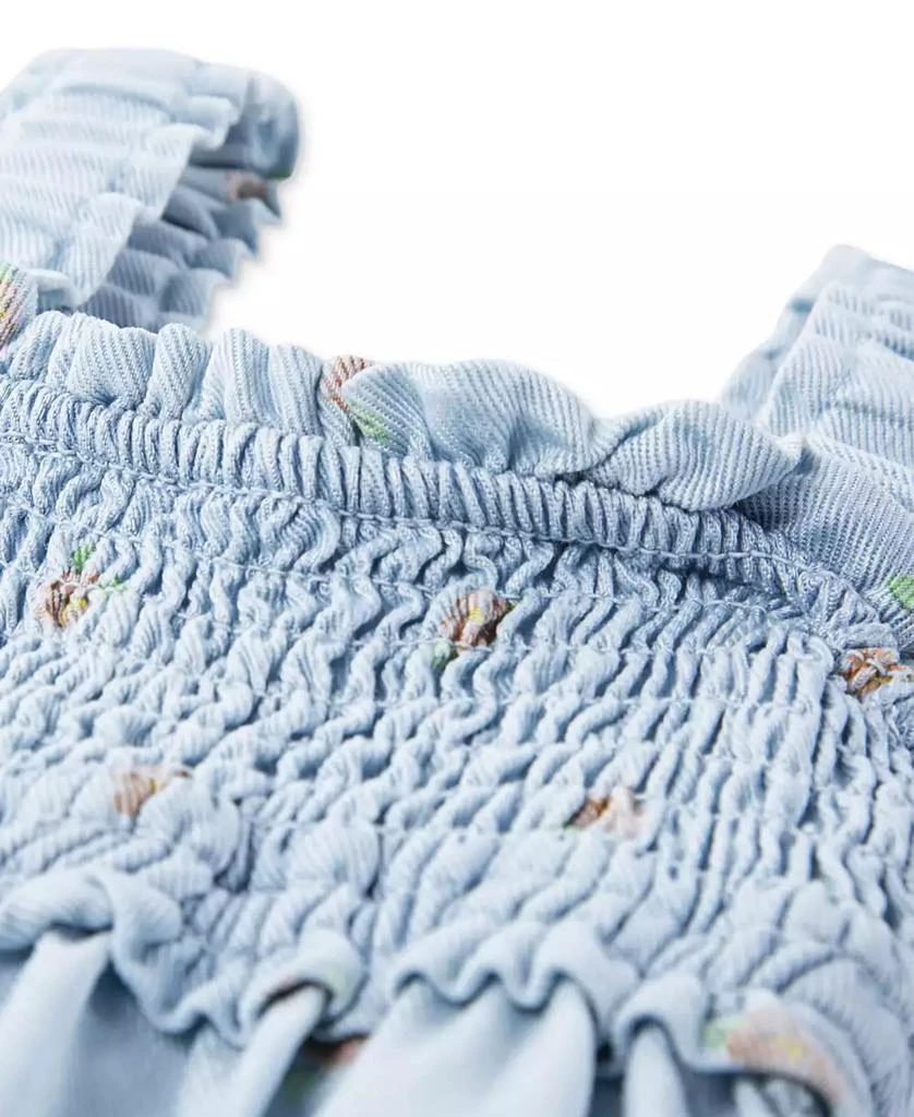 Levi's Baby Girls Babydoll Smocked Floral-Print Dress 3