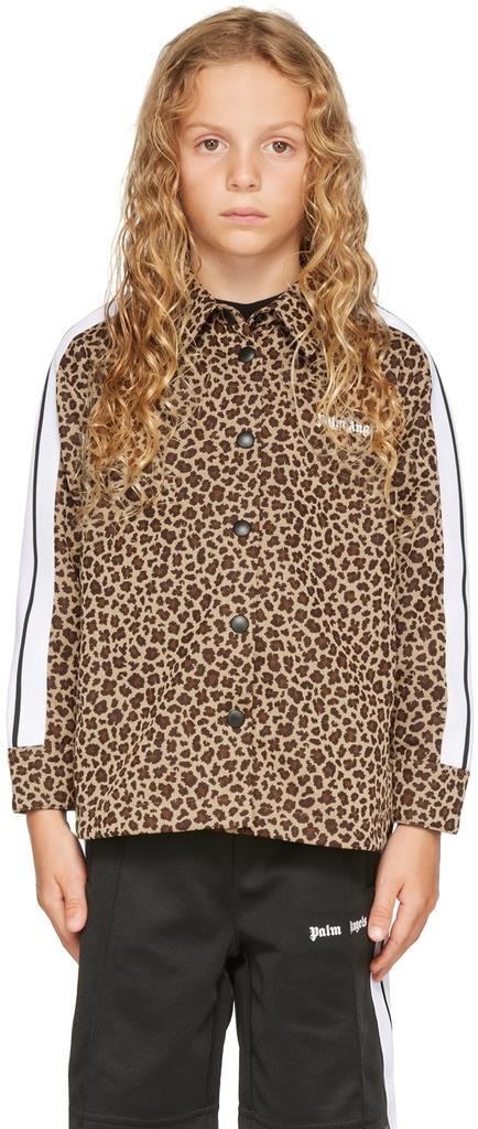 Palm Angels Embroidered nylon padded shirt - BeyondStyle