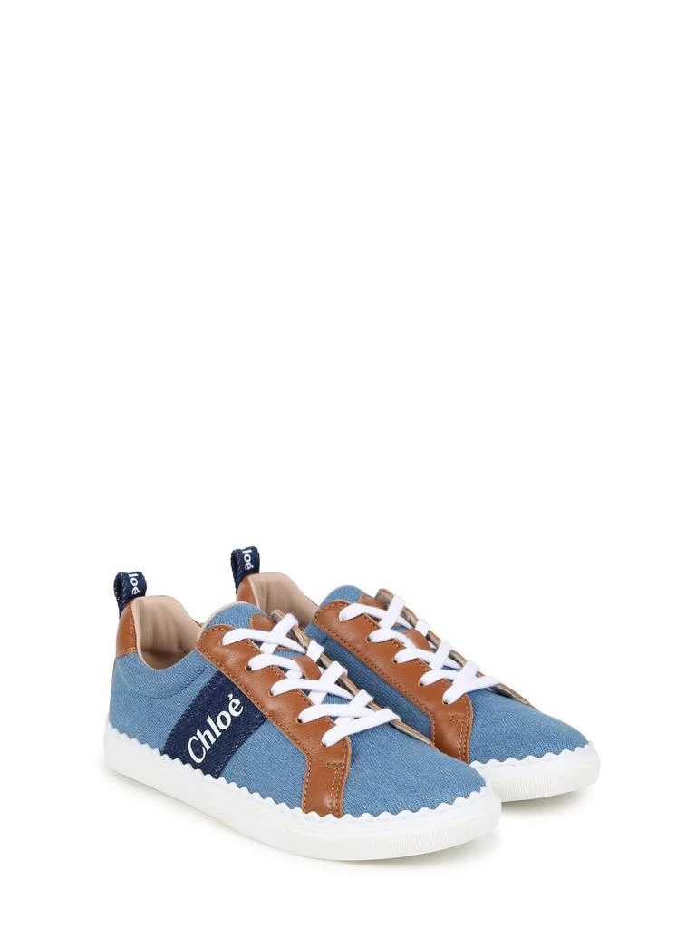 Chloé Cotton Denim Sneakers 1