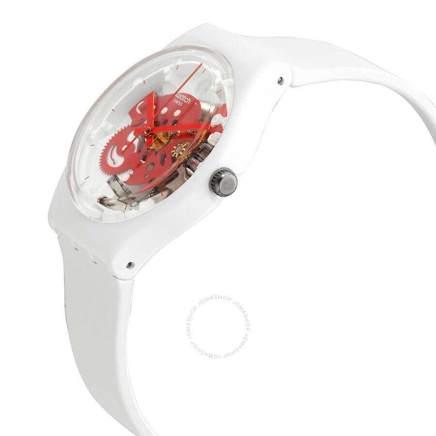 Swatch Time To Red Small Quartz Unisex Watch SO31W104