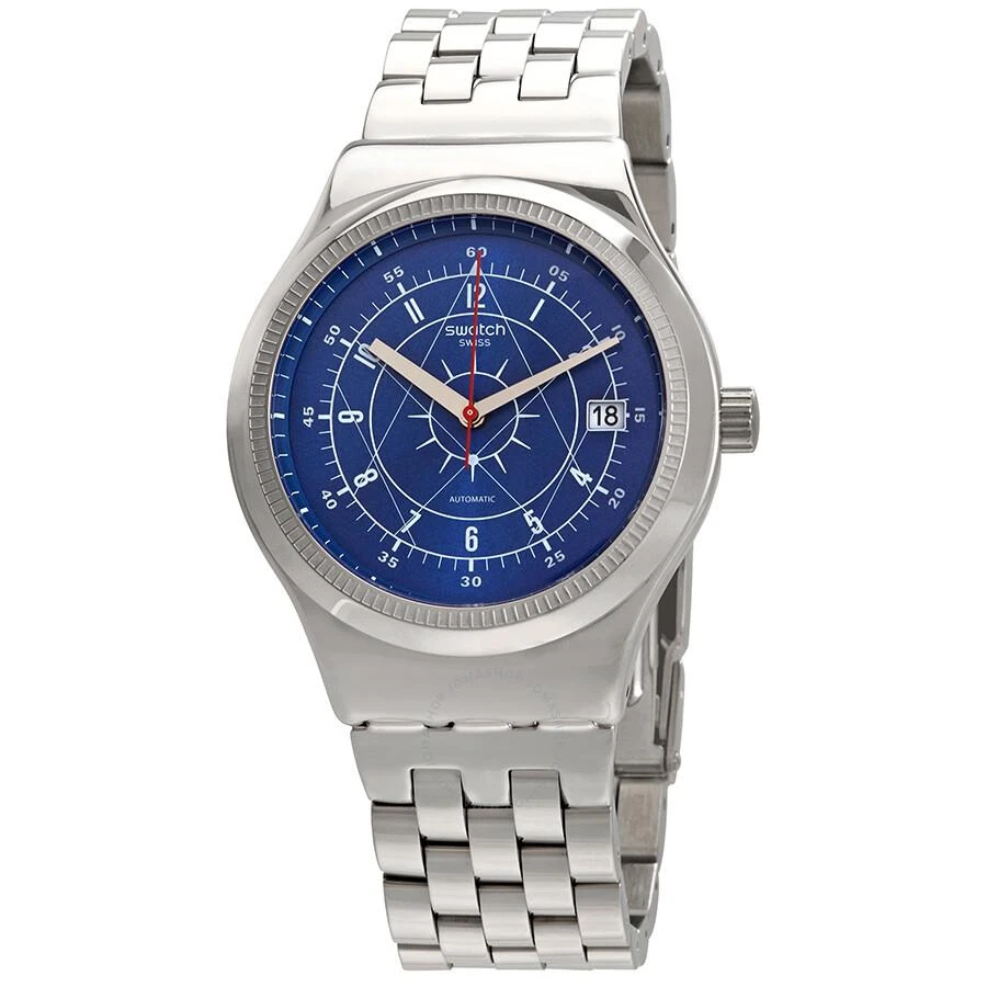 Swatch Boreal Automatic Blue Dial Men's Watch YIS401G 1