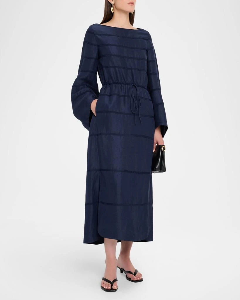 Rosie Assoulin Ribbon Striped Midi Caftan Dress 4