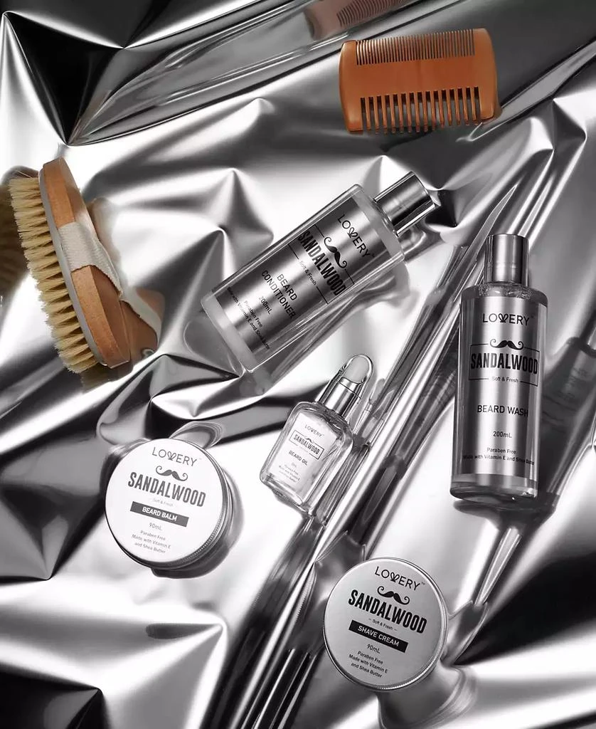 Lovery Men
s 10-Pc. Sandalwood Beard Grooming Gift Set 3