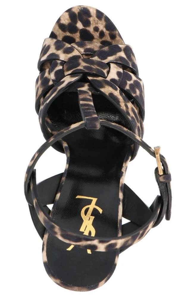 Yves Saint Laurent Saint Laurent Tribute Leopard Print Platform Sandals 3