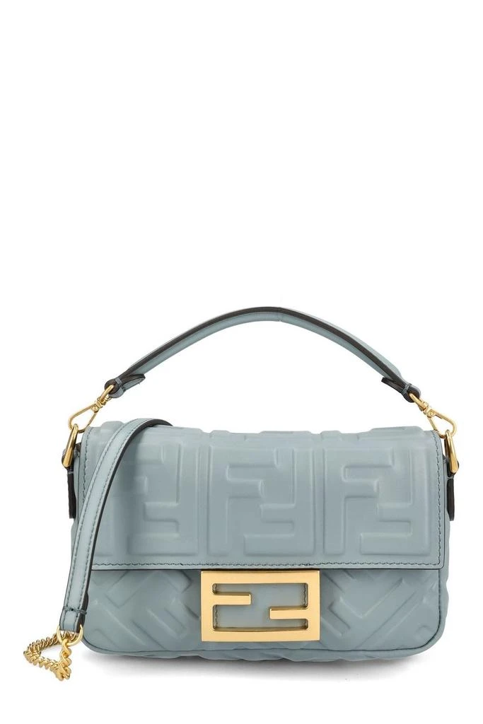 Fendi Fendi Baguette FF Embossed Mini Shoulder Bag 1