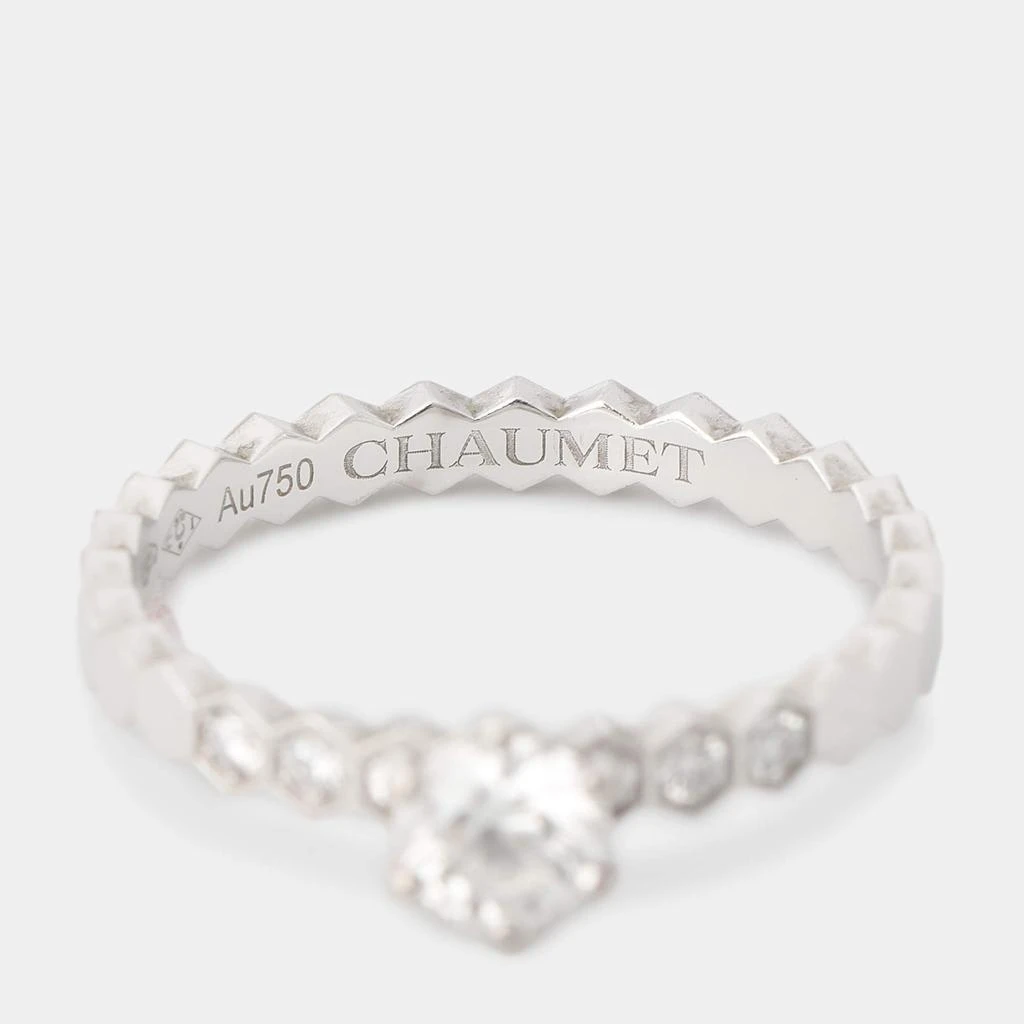 Chaumet Chaumet Bee My Love Solitaire 0.33ct Diamond 18K White Gold Ring Size 51 8