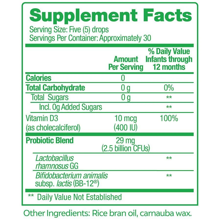 Culturelle Baby Immune & Digestive Support Probiotic + Vitamin D Drops, 0-12 Months 4