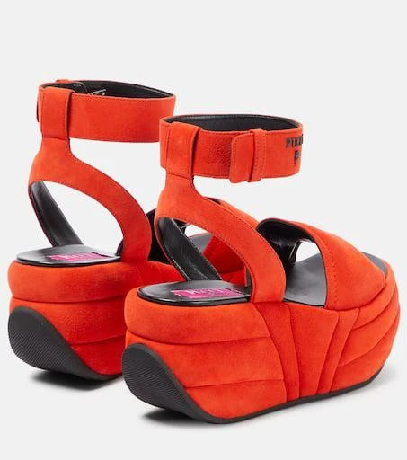 Pucci Pucciami suede wedge platform sandals 3