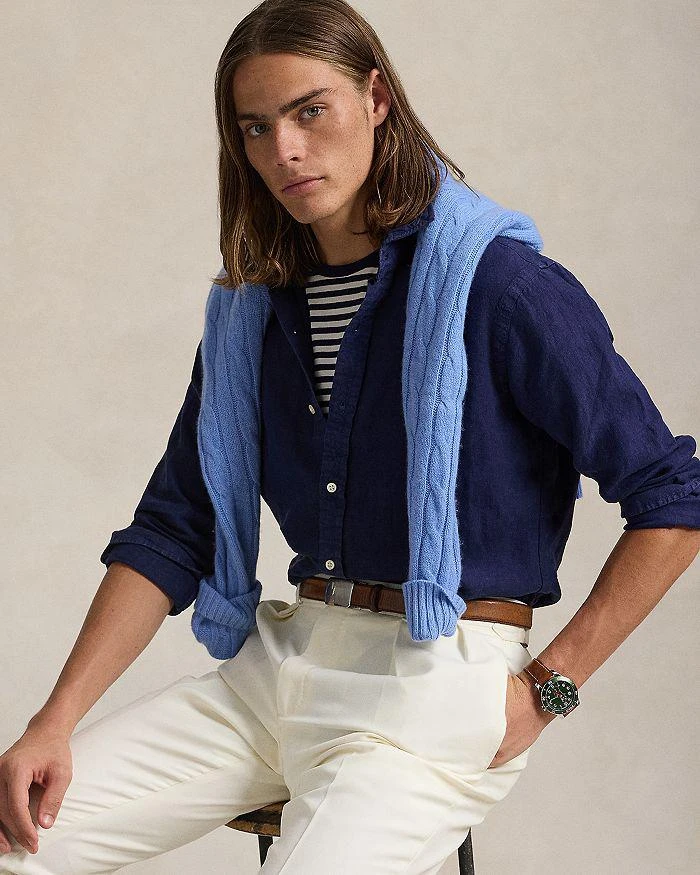 Ralph Lauren Long Sleeve Breathable Classic Fit Linen Shirt 3