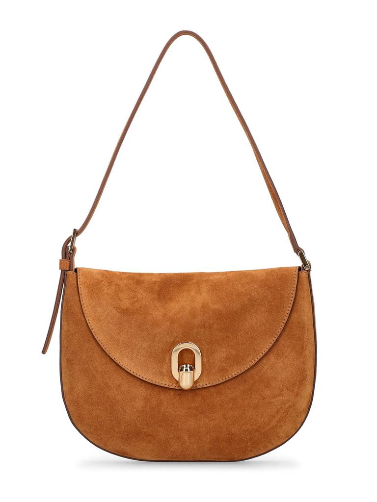 SAVETTE The Tondo Suede Leather Hobo Bag