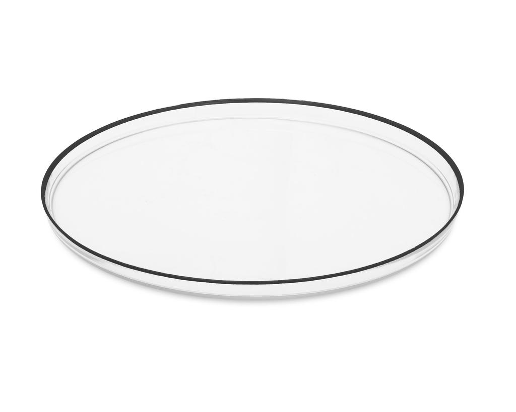 Glass Chargers with Line Border - Thumbnail 5