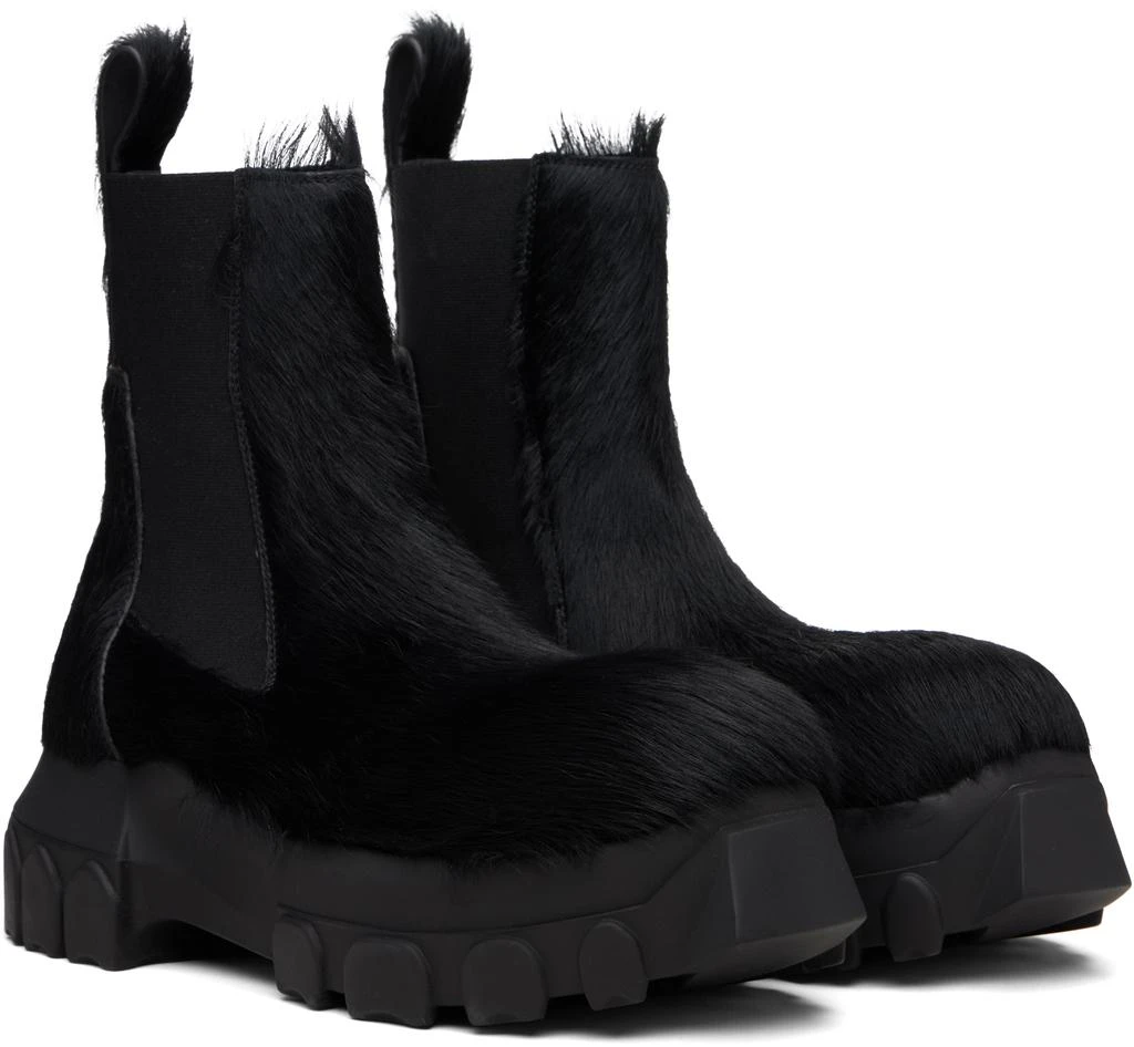 Rick Owens Black Concordians Beatle Bozo Tractors Boots 4