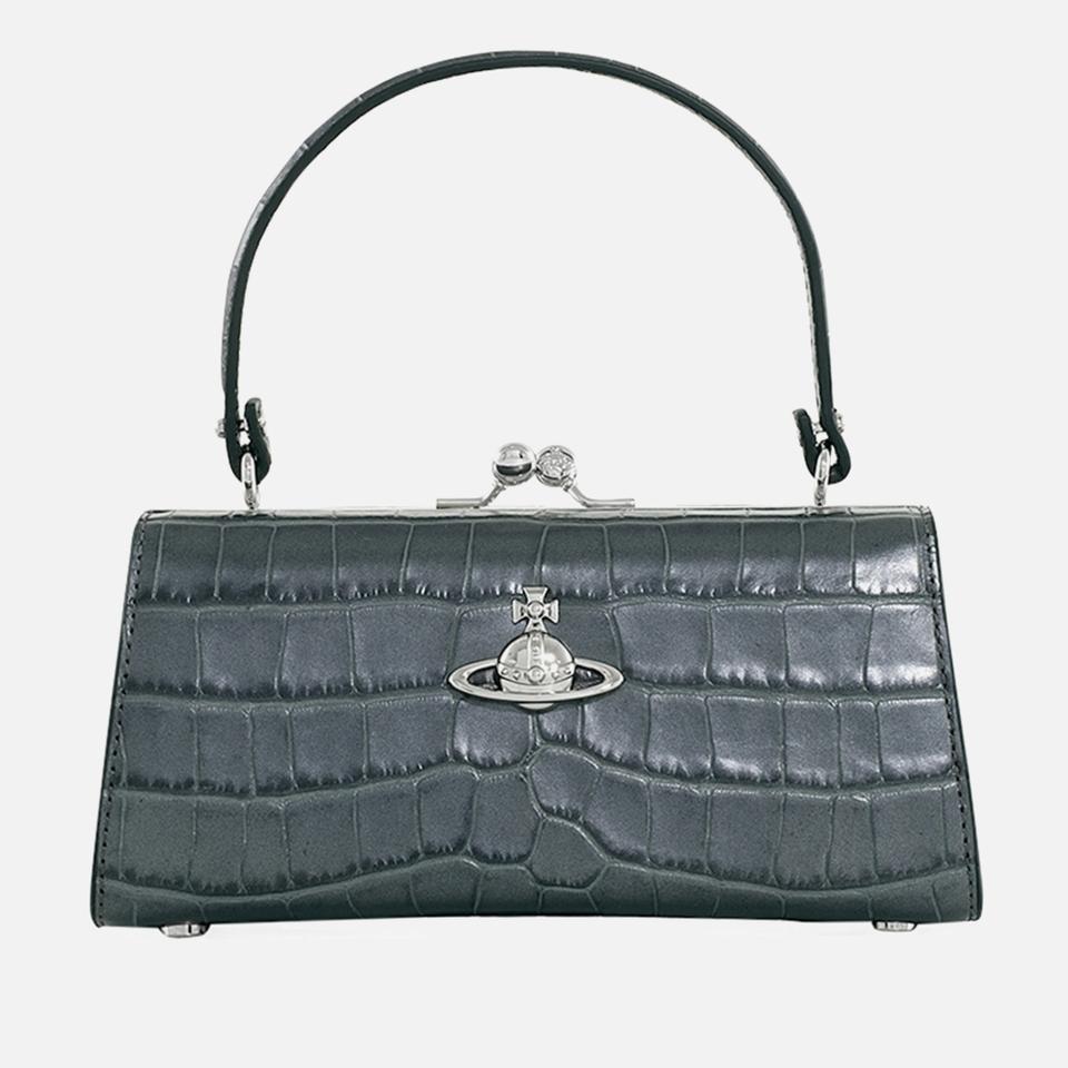 小物 VIVIENNE WESTWOOD Vivienne Westwood Doll XL Croc-Effect Leather Frame Purse – On